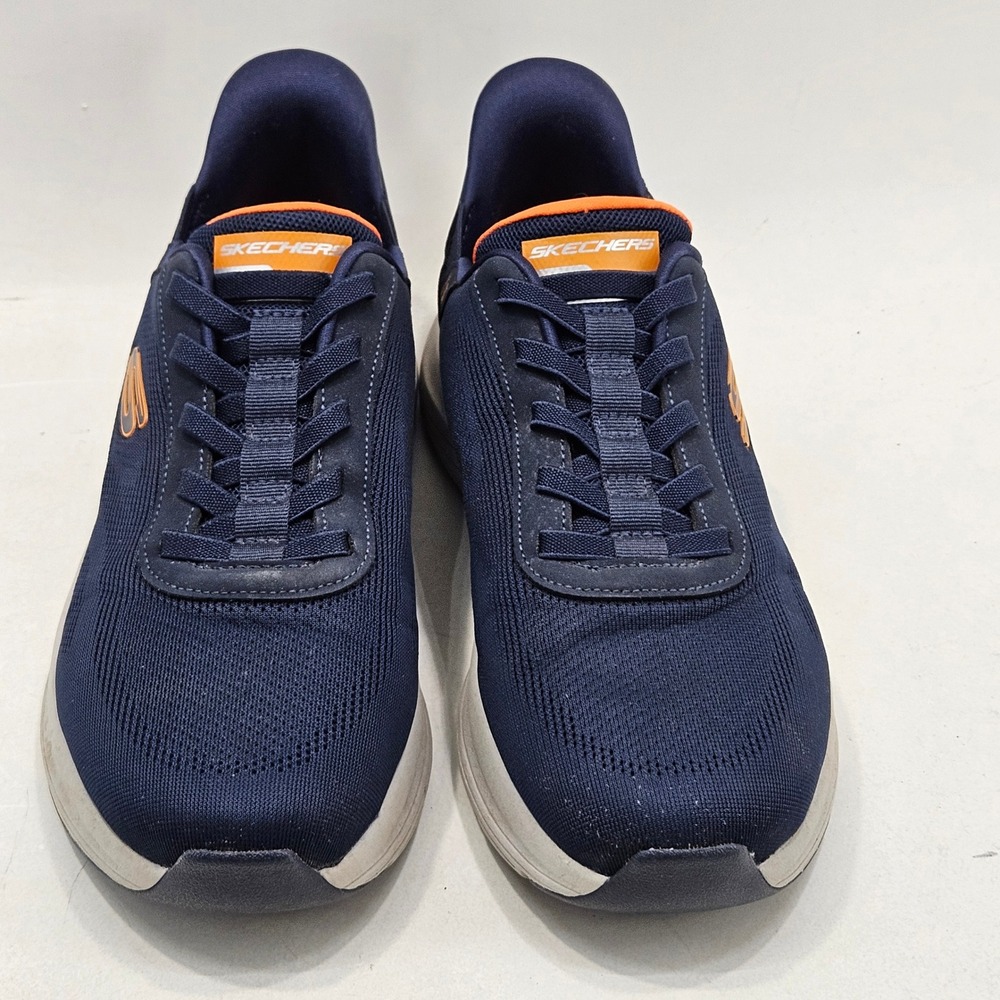 Skechers Slip-ins Arch Fit Swift Fit Women 10 Navy Orange 16959 Walking Shoes - Picture 2 of 15